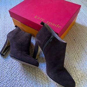 Kate Spade Netta Suede Ankle Booties